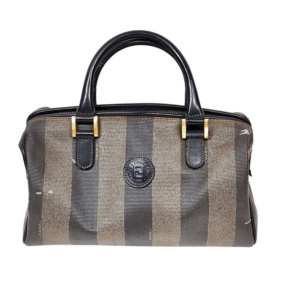 093155G V Fendi Satchel Bag Brown PVC